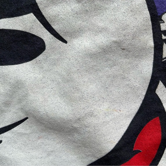 Vintage Mickey& Co Mickey Mouse AOP large double sided face graphic shirt M USA - Picture 12 of 12